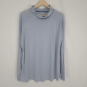 Free Fly Women's Bamboo Lightweight Hoodie Light Blue